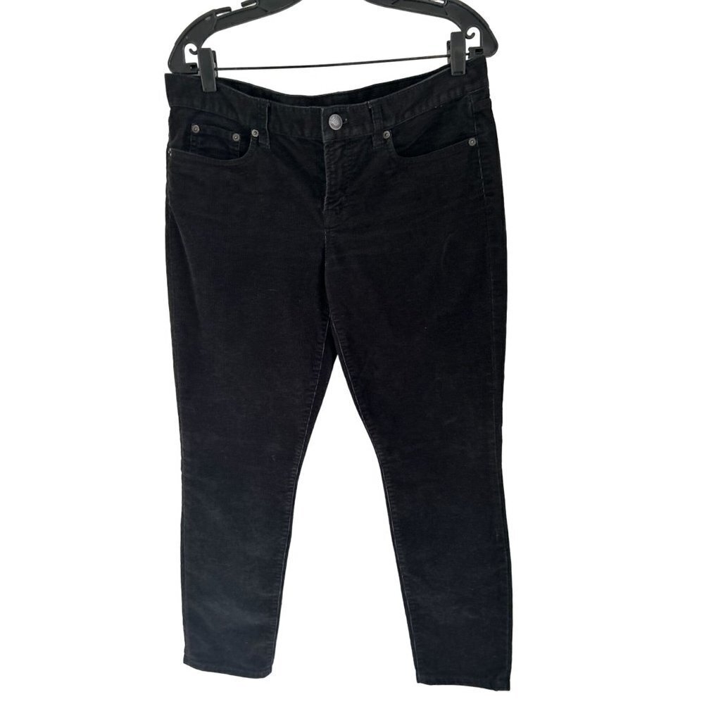 J.CREW Black Cotton Corduroy Pants  Size 31